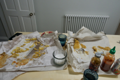 The remains of a Fish and Chip supper