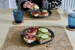 Sourdough open sandwiches