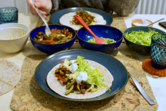 Tofu fajitas