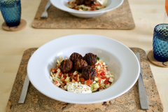 Falafel and salad