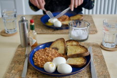 Eggs, beans, toast