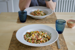 Salmon and rice salad