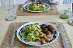 Falafel and salad